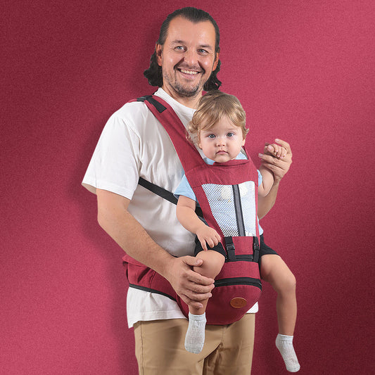 Adjustable Baby Carrier with Hip Seat